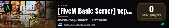 [FiveM Basic Server] veptest live status badge