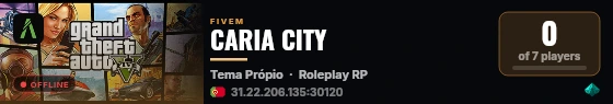 CARIA CITY live status badge