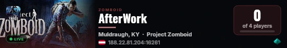 AfterWork live status badge