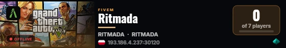 Ritmada live status badge