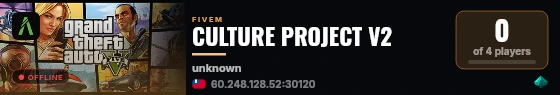 CULTURE PROJECT V2 live status badge