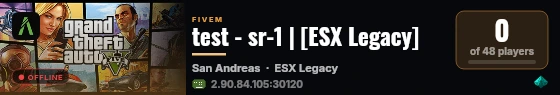test - sr-1 | [ESX Legacy] live status badge