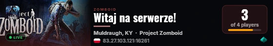 Witaj na serwerze! live status badge