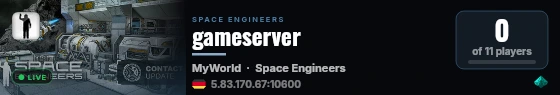 gameserver live status badge
