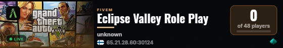Eclipse Valley Role Play live status badge
