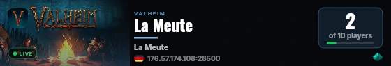 La Meute live status badge