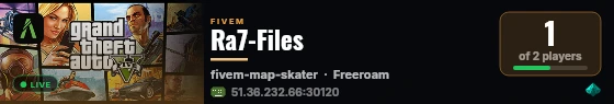 Ra7-Files live status badge