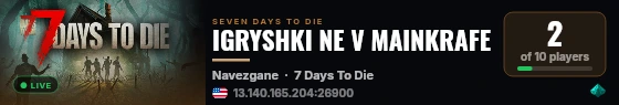 IGRYSHKI NE V MAINKRAFЕ live status badge