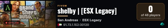 shelby | [ESX Legacy] live status badge