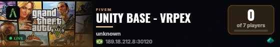 UNITY BASE - VRPEX live status badge