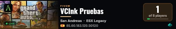 VCInk Pruebas live status badge