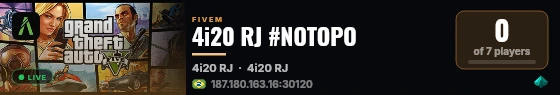 4i20 RJ #NOTOPO live status badge