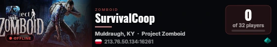 SurvivalCoop live status badge