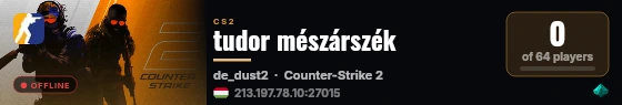 tudor mészárszék live status badge
