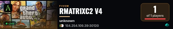 RMATRIXC2 V4 live status badge