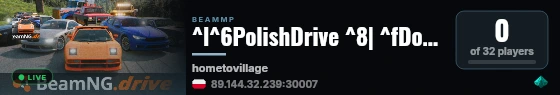 ^l^6PolishDrive ^8| ^fDomik ^1v ^4Derevne ^8| ^fДомик ^1в ^4Деревне ^8 live status badge