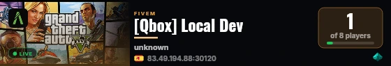[Qbox] Local Dev live status badge