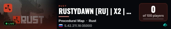 RUSTYDAWN [RU] | X2 | MAX 5 | BIWEEKLY live status badge