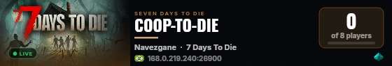 COOP-TO-DIE live status badge