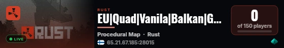 EU|Quad|Vanila|Balkan|Gamers live status badge