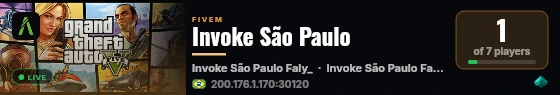 Invoke São Paulo live status badge