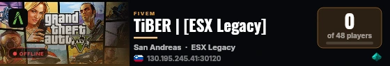 TiBER | [ESX Legacy] live status badge