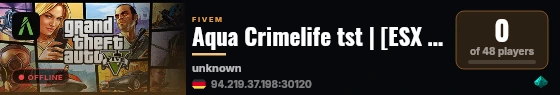 Aqua Crimelife tst | [ESX Legacy] live status badge