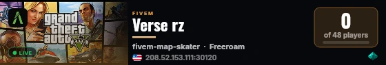 Verse rz live status badge