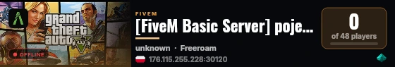 [FiveM Basic Server] pojeby_policyjne live status badge