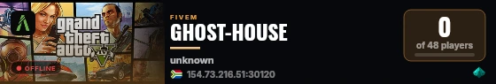 GHOST-HOUSE live status badge