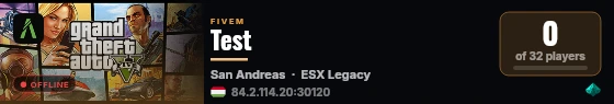 Test live status badge