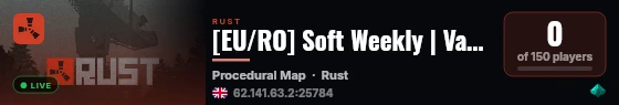 [EU/RO] Soft Weekly | Vanilla+ | Solo/Duo/Trio | No P2W live status badge
