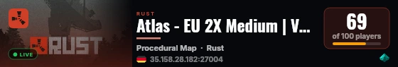 Atlas - EU 2X Medium | Vanilla+ | No BP Wipes live status badge