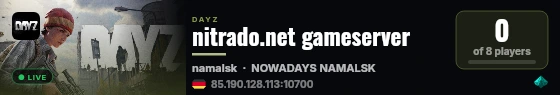 nitrado.net gameserver live status badge