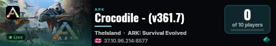 Crocodile - (v361.7) live status badge