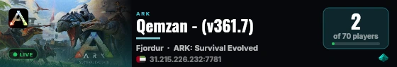Qemzan - (v361.7) live status badge