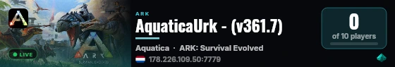 AquaticaUrk - (v361.7) live status badge