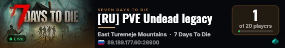 [RU] PVE Undead legacy live status badge