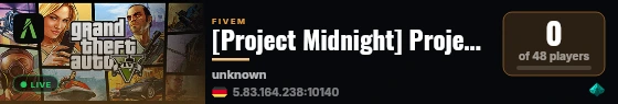 [Project Midnight] Project Midnight live status badge
