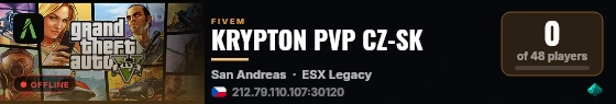 KRYPTON PVP CZ-SK  live status badge
