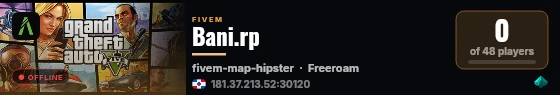 Bani.rp live status badge