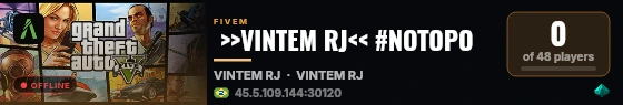  >>VINTEM RJ<< #NOTOPO  live status badge
