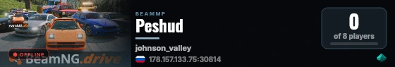 Peshud live status badge