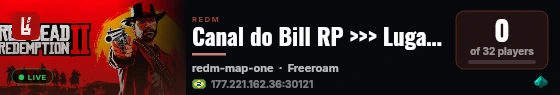 Canal do Bill RP >>> Lugar de amigos. live status badge