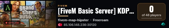 [FiveM Basic Server] KDPvp live status badge