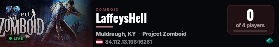 LaffeysHell live status badge