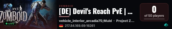 [DE] Devil's Reach PvE | Day 1 | B42 live status badge