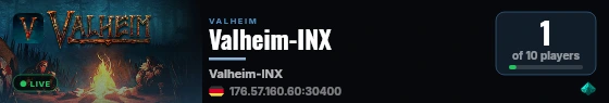 Valheim-INX live status badge