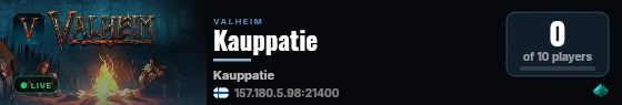Kauppatie live status badge