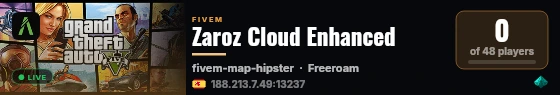 Zaroz Cloud Enhanced live status badge